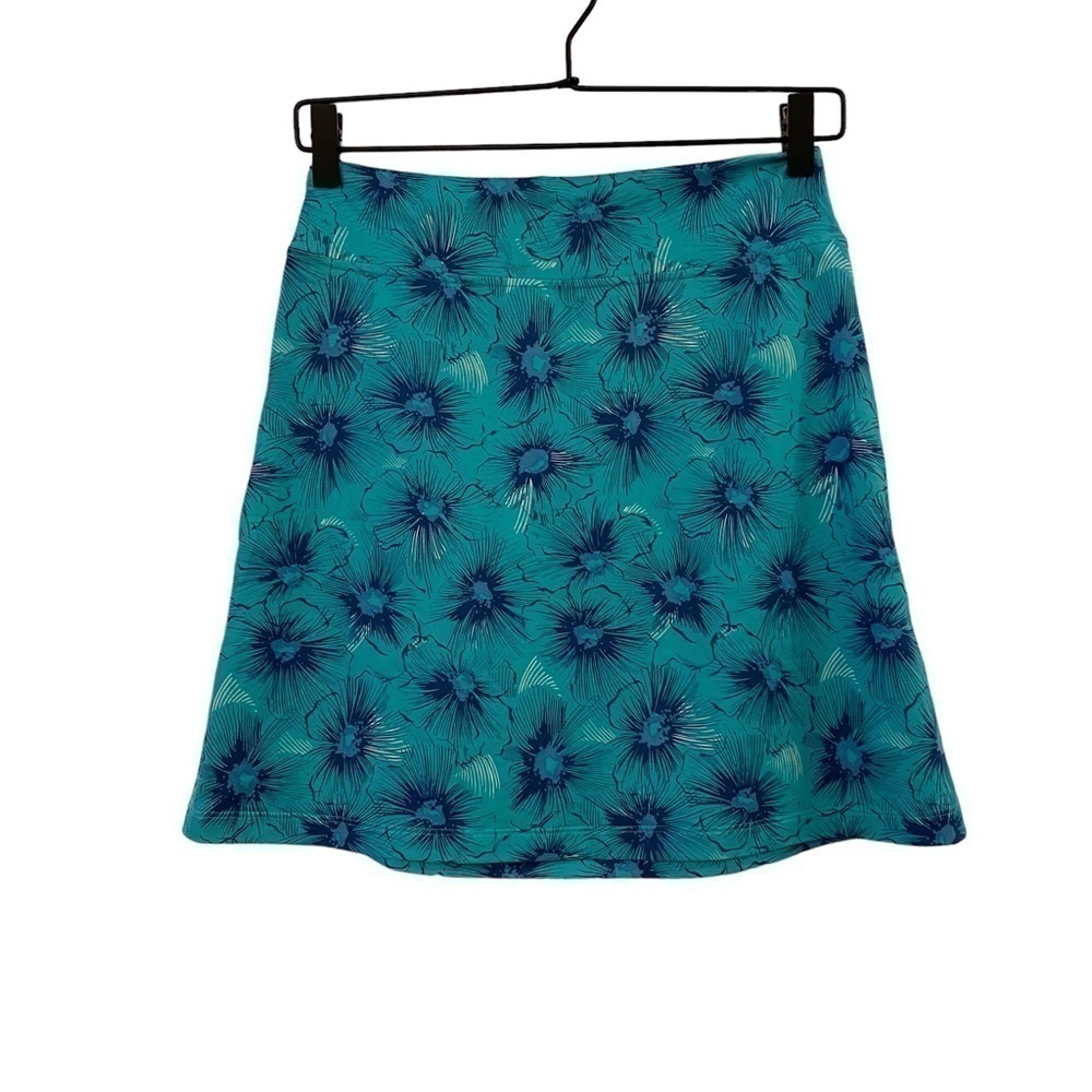 Patagonia Morning Glory geometric soft jersey pull-on active skirt Size XS